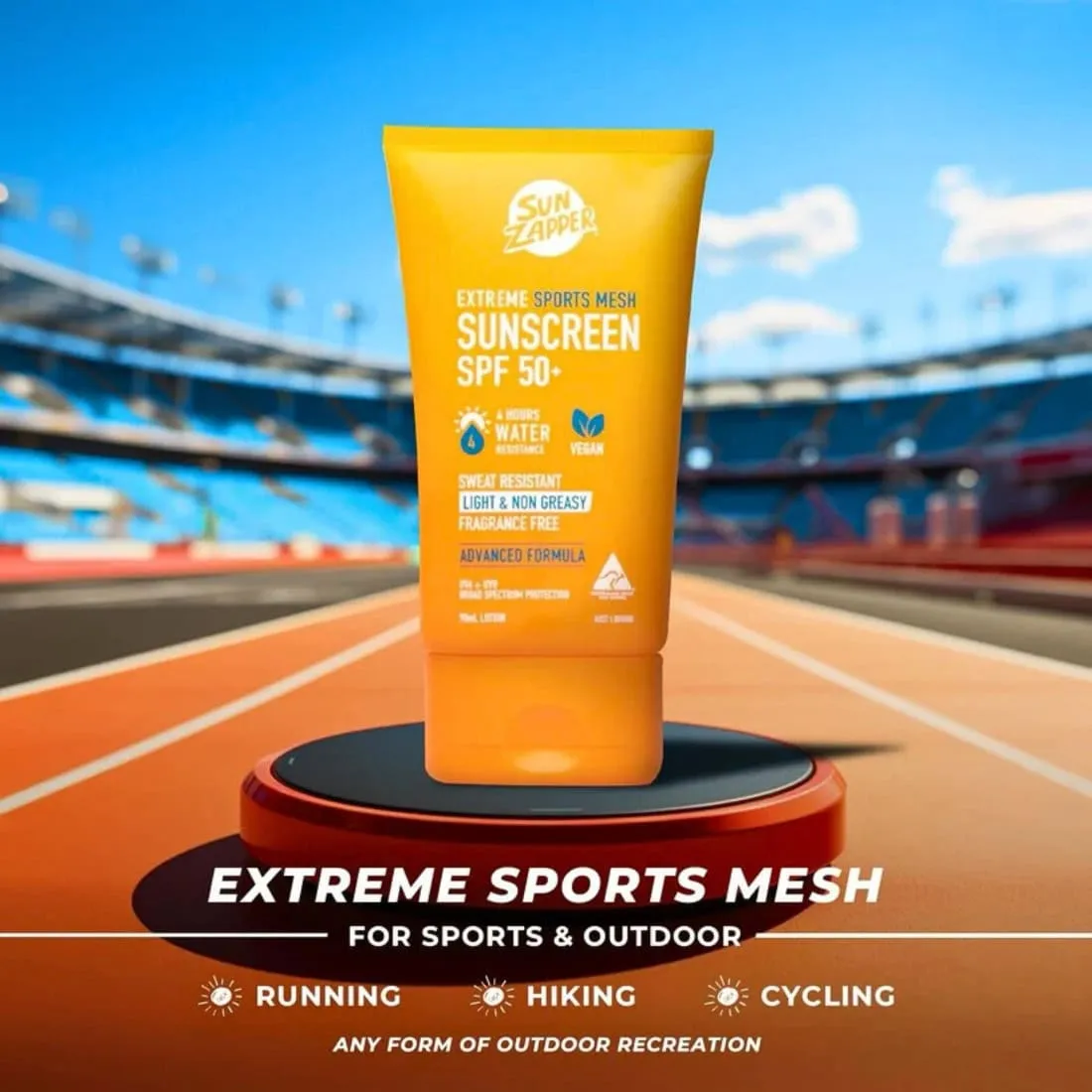 Sun Zapper Sports Mesh Extreme 4Hrs Waterproof Sunscreen - Clear