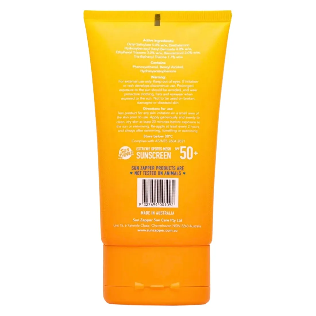 Sun Zapper Sports Mesh Extreme 4Hrs Waterproof Sunscreen - Clear